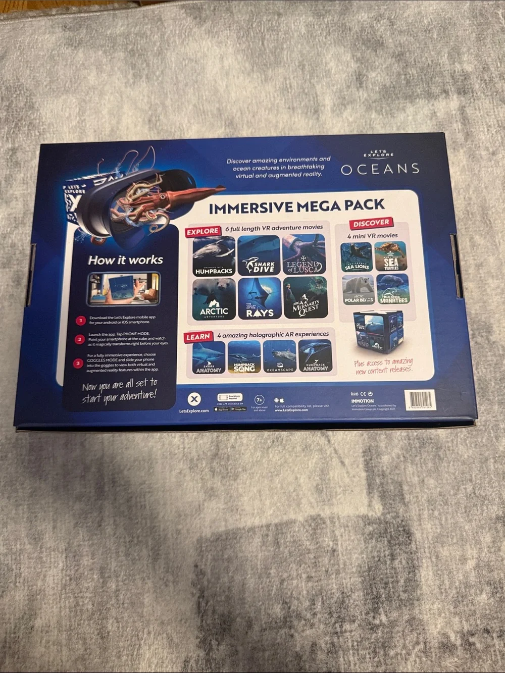 Immersive Mega Pack VR/AR Goggles - Blue
